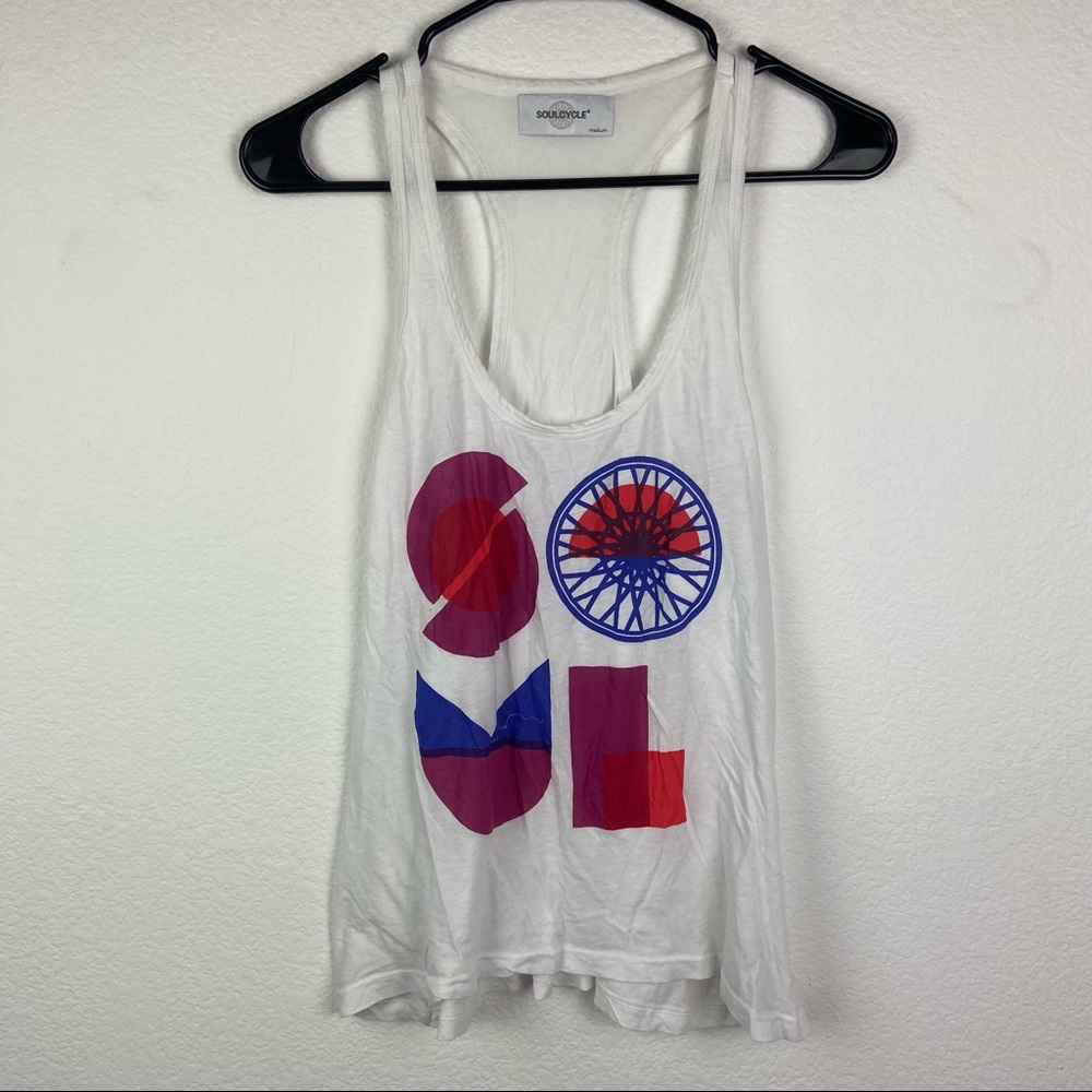 Soul Cycle White Logo Lightweight Tank Top